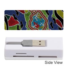 Authentic Aboriginal Art - Walking The Land Memory Card Reader (stick) by hogartharts