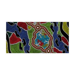 Authentic Aboriginal Art - Walking The Land Yoga Headband by hogartharts