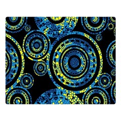 Authentic Aboriginal Art - Circles (paisley Art) Premium Plush Fleece Blanket (large)