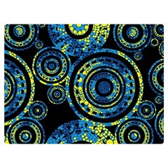 Authentic Aboriginal Art - Circles (paisley Art) Two Sides Premium Plush Fleece Blanket (extra Small) by hogartharts