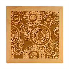 Authentic Aboriginal Art - Circles (paisley Art) Wood Photo Frame Cube by hogartharts