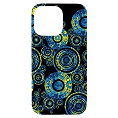 Authentic Aboriginal Art - Circles (paisley Art) Iphone 14 Pro Max Black Uv Print Case by hogartharts