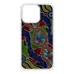 Authentic Aboriginal Art - Walking The Land Iphone 13 Pro Tpu Uv Print Case by hogartharts