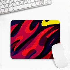 Abstract Fire Flames Grunge Art, Creative Small Mousepad by nateshop