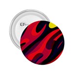 Abstract Fire Flames Grunge Art, Creative 2.25  Buttons Front