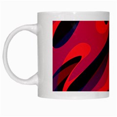 Abstract Fire Flames Grunge Art, Creative White Mug by nateshop