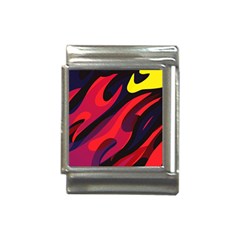 Abstract Fire Flames Grunge Art, Creative Italian Charm (13mm) by nateshop