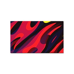 Abstract Fire Flames Grunge Art, Creative Sticker (rectangular) by nateshop