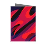 Abstract Fire Flames Grunge Art, Creative Mini Greeting Card Right