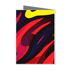 Abstract Fire Flames Grunge Art, Creative Mini Greeting Cards (pkg Of 8) by nateshop