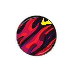 Abstract Fire Flames Grunge Art, Creative Hat Clip Ball Marker (4 Pack)