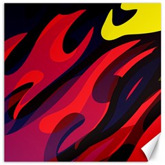 Abstract Fire Flames Grunge Art, Creative Canvas 16  X 16  by nateshop