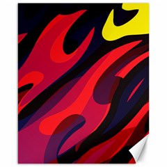 Abstract Fire Flames Grunge Art, Creative Canvas 16  X 20  by nateshop