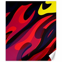 Abstract Fire Flames Grunge Art, Creative Canvas 20  X 24  by nateshop