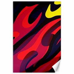 Abstract Fire Flames Grunge Art, Creative Canvas 24  X 36  by nateshop