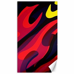 Abstract Fire Flames Grunge Art, Creative Canvas 40  X 72  by nateshop