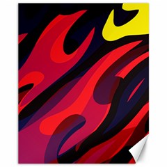 Abstract Fire Flames Grunge Art, Creative Canvas 11  X 14  by nateshop