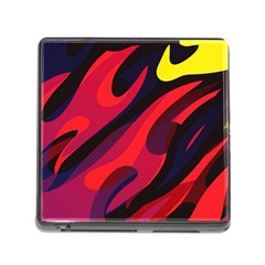 Abstract Fire Flames Grunge Art, Creative Memory Card Reader (square 5 Slot) by nateshop