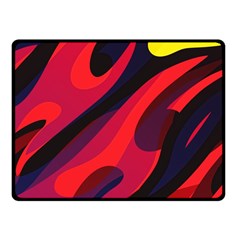 Abstract Fire Flames Grunge Art, Creative Fleece Blanket (small) by nateshop