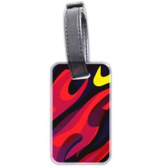 Abstract Fire Flames Grunge Art, Creative Luggage Tag (two Sides) by nateshop