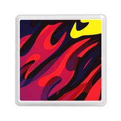 Abstract Fire Flames Grunge Art, Creative Memory Card Reader (square) by nateshop