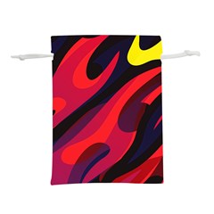 Abstract Fire Flames Grunge Art, Creative Lightweight Drawstring Pouch (m) by nateshop