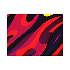 Abstract Fire Flames Grunge Art, Creative Premium Plush Fleece Blanket (mini) by nateshop