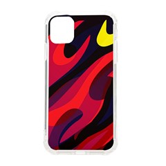 Abstract Fire Flames Grunge Art, Creative Iphone 11 Tpu Uv Print Case by nateshop