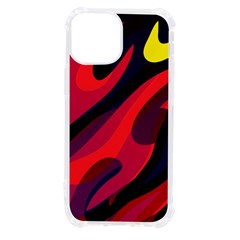 Abstract Fire Flames Grunge Art, Creative Iphone 13 Mini Tpu Uv Print Case