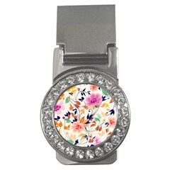 Abstract Floral Background Money Clips (cz)  by nateshop