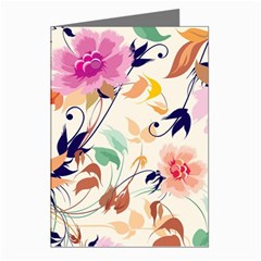 Abstract Floral Background Greeting Cards (pkg Of 8)