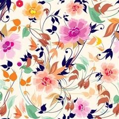 Abstract Floral Background Play Mat (rectangle) by nateshop