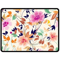 Abstract Floral Background Fleece Blanket (large) by nateshop