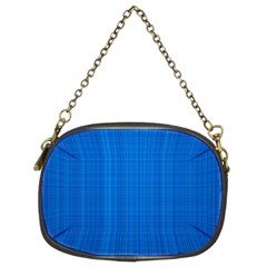 Blue Abstract, Background Pattern Chain Purse (two Sides)