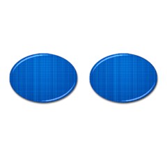 Blue Abstract, Background Pattern Cufflinks (oval)