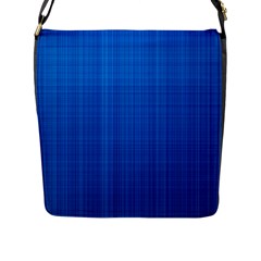 Blue Abstract, Background Pattern Flap Closure Messenger Bag (l) by nateshop