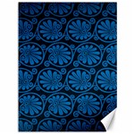 Blue Floral Pattern Floral Greek Ornaments Canvas 36  x 48  35.26 x46.15  Canvas - 1