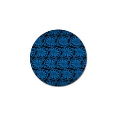 Blue Floral Pattern Floral Greek Ornaments Golf Ball Marker by nateshop