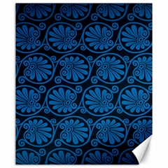 Blue Floral Pattern Floral Greek Ornaments Canvas 20  X 24  by nateshop