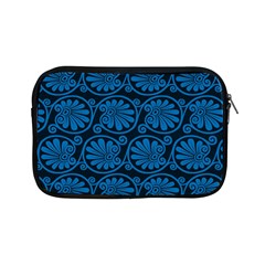 Blue Floral Pattern Floral Greek Ornaments Apple Ipad Mini Zipper Cases by nateshop