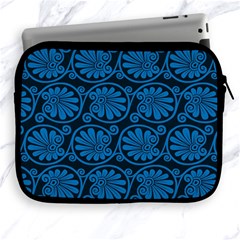 Blue Floral Pattern Floral Greek Ornaments Apple Ipad 2/3/4 Zipper Cases by nateshop