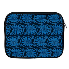 Blue Floral Pattern Floral Greek Ornaments Apple Ipad 2/3/4 Zipper Cases by nateshop