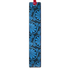 Blue Floral Pattern Floral Greek Ornaments Large Book Marks by nateshop