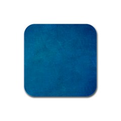 Blue Stone Texture Grunge, Stone Backgrounds Rubber Square Coaster (4 Pack) by nateshop