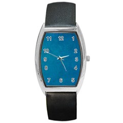 Blue Stone Texture Grunge, Stone Backgrounds Barrel Style Metal Watch by nateshop