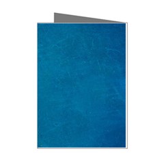 Blue Stone Texture Grunge, Stone Backgrounds Mini Greeting Cards (pkg Of 8) by nateshop