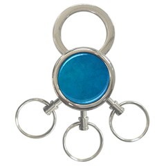 Blue Stone Texture Grunge, Stone Backgrounds 3-ring Key Chain by nateshop