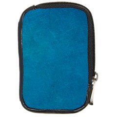 Blue Stone Texture Grunge, Stone Backgrounds Compact Camera Leather Case by nateshop