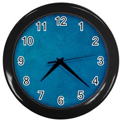 Blue Stone Texture Grunge, Stone Backgrounds Wall Clock (black) by nateshop