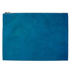 Blue Stone Texture Grunge, Stone Backgrounds Cosmetic Bag (xxl) by nateshop